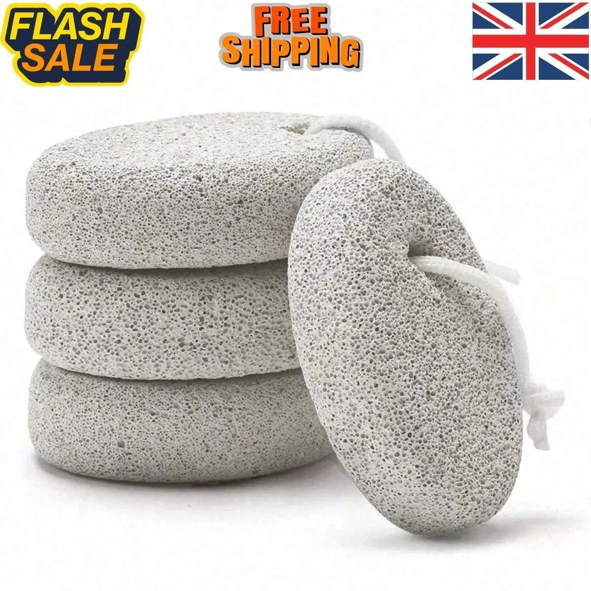 Natural Pumice Stone For Feet Hard Dead Skin Callus Remover Exfoliate Foot